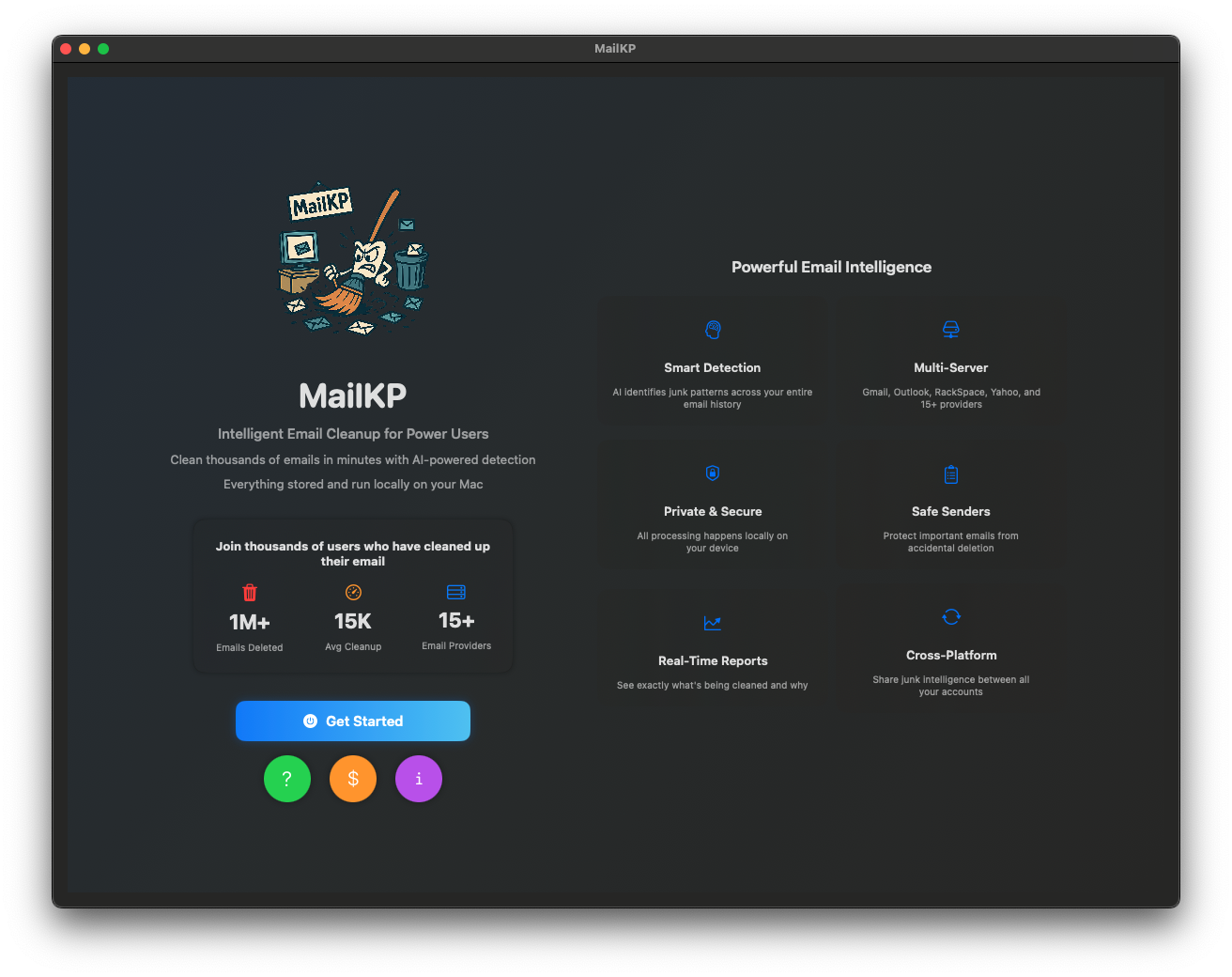 MailKP Launch Screen
