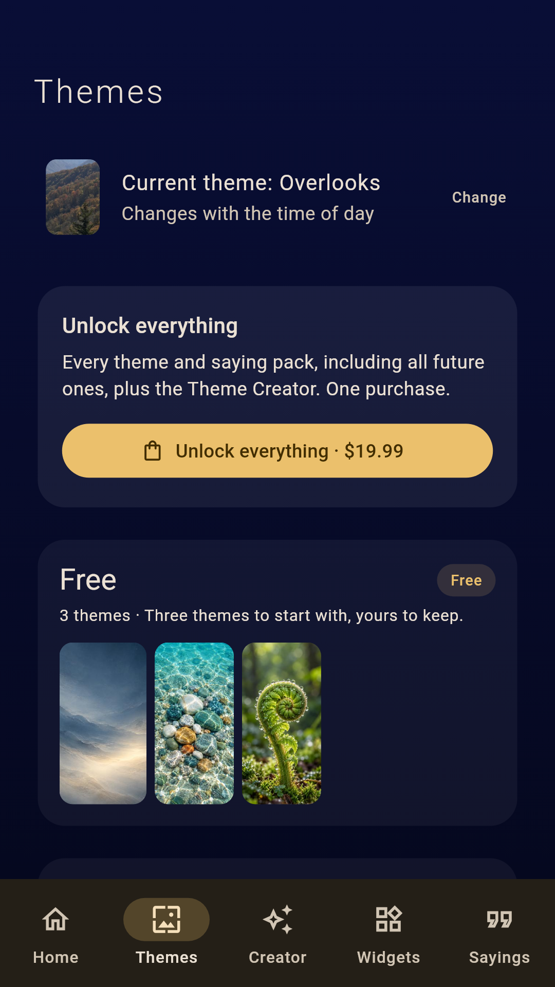Telesma — Themes