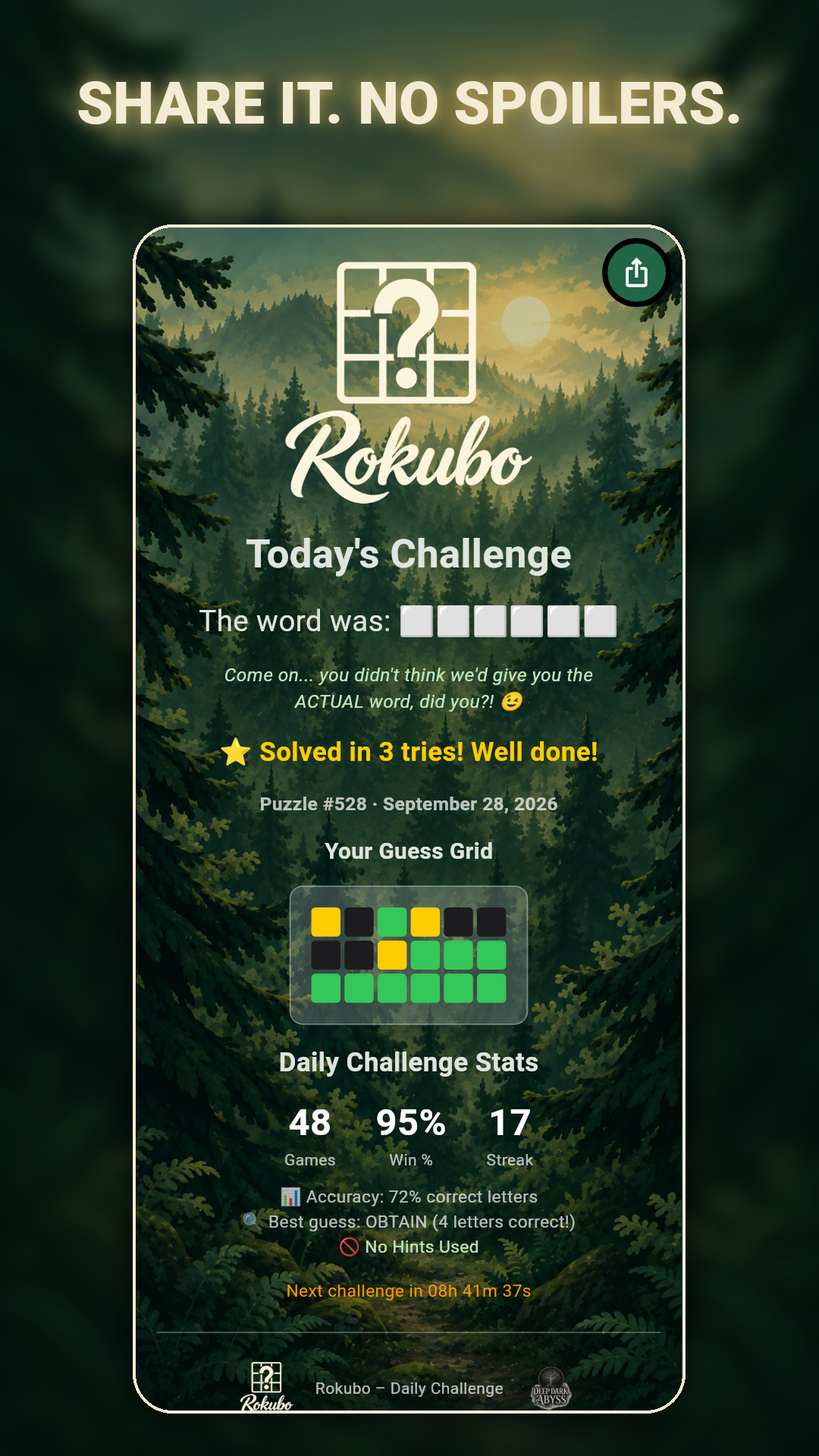 Rokubo — Share Card