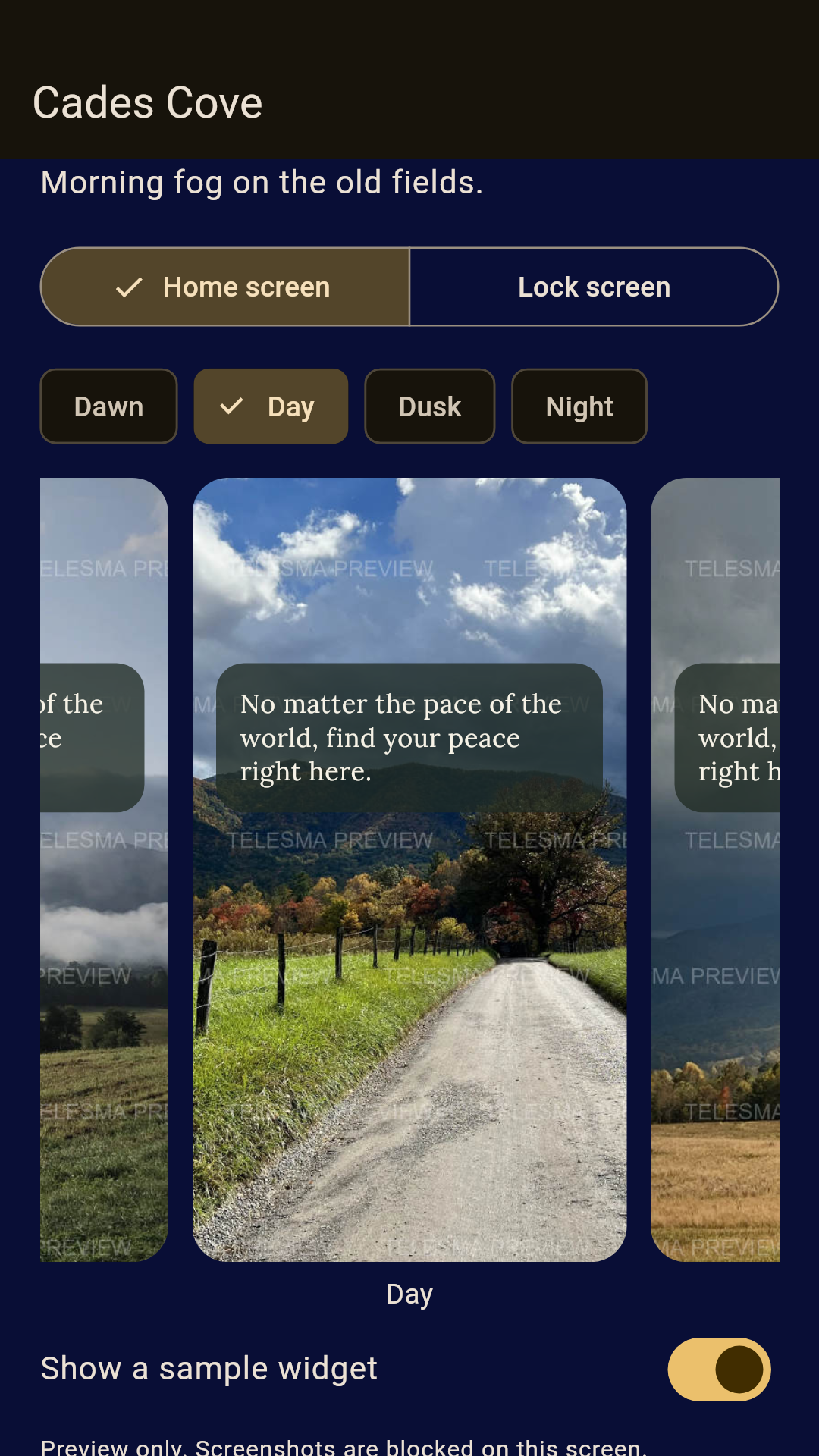 Telesma — Theme
