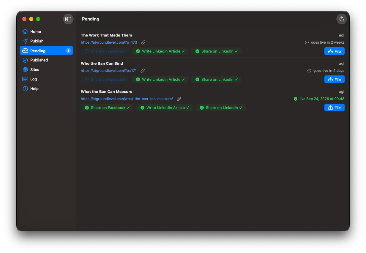 Pending Screen