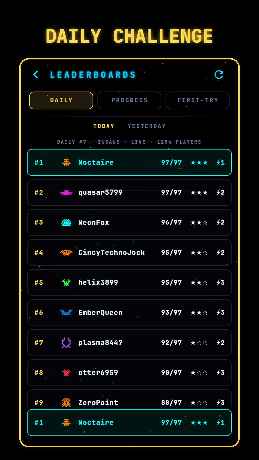 Sprenzy — Daily Challenge