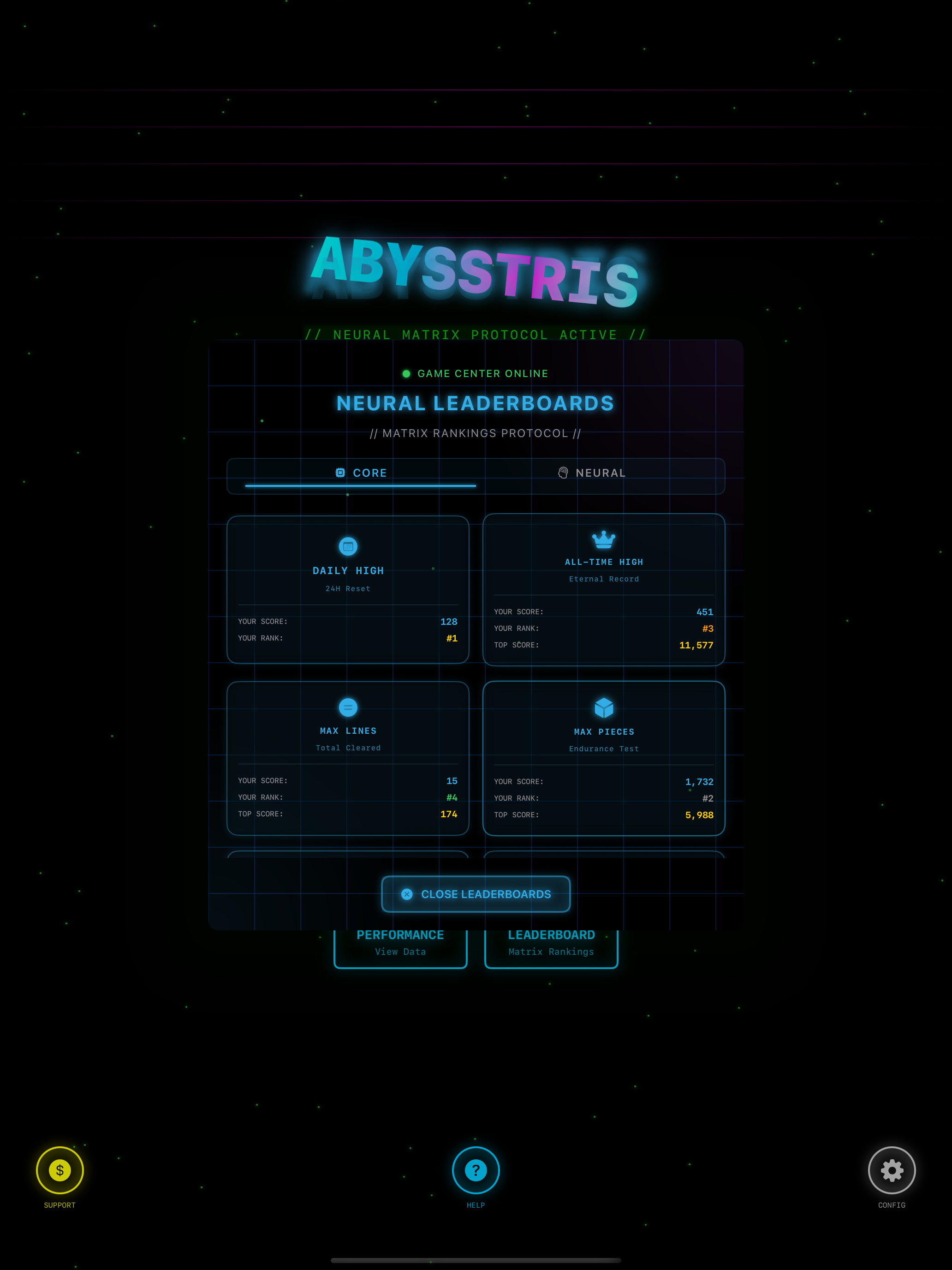 iPad Leaderboards