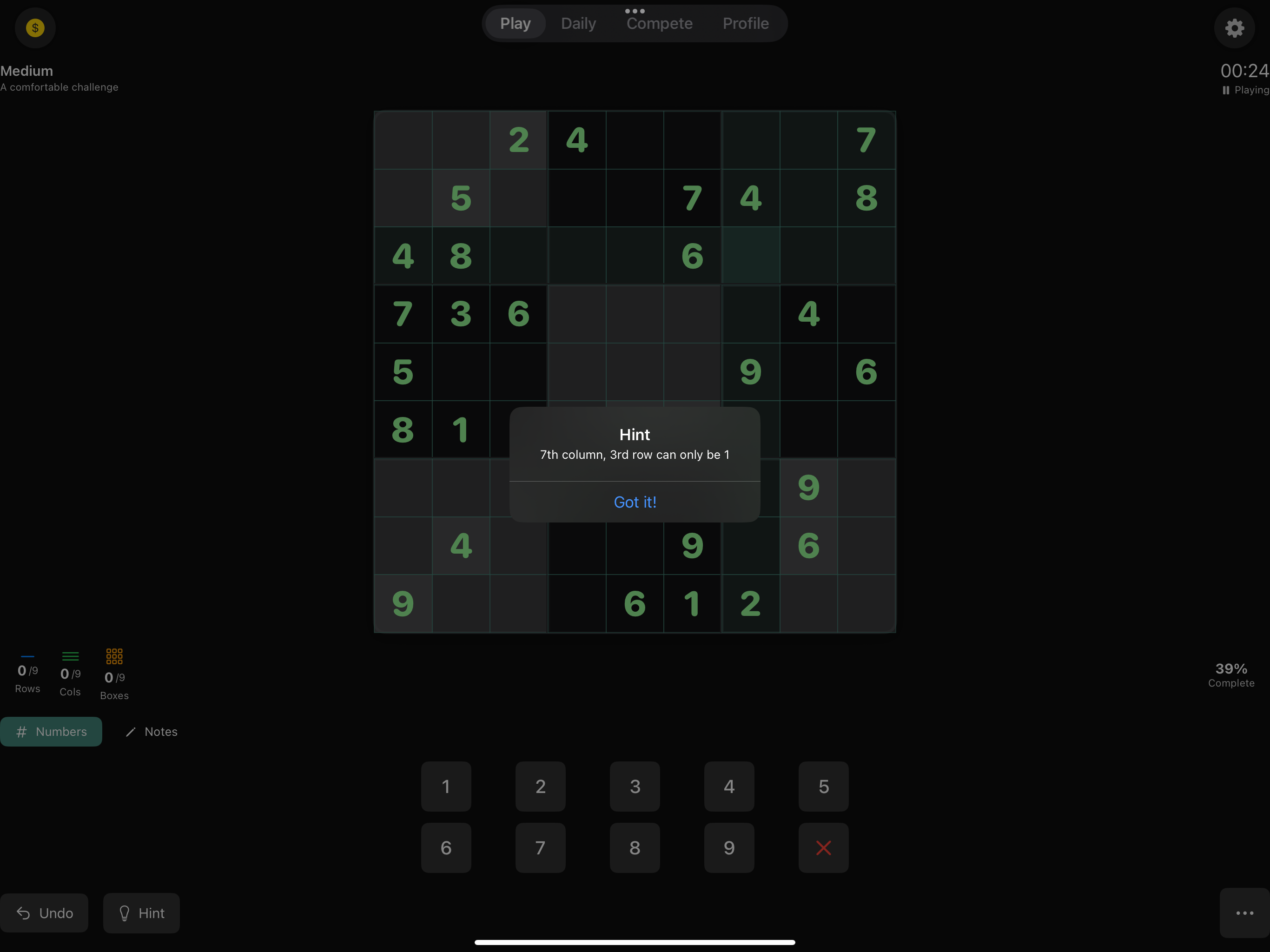 Hint System