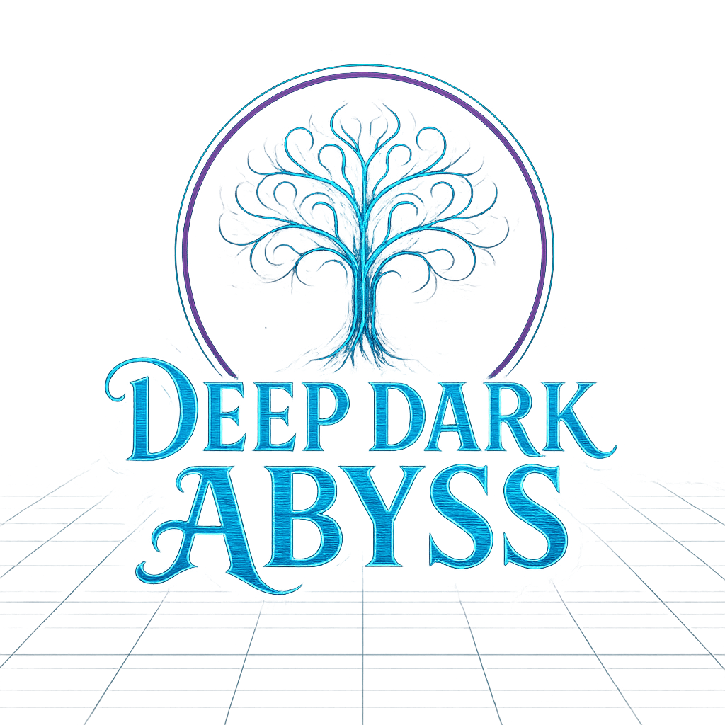 Deep Dark Abyss Cyberpunk Logo