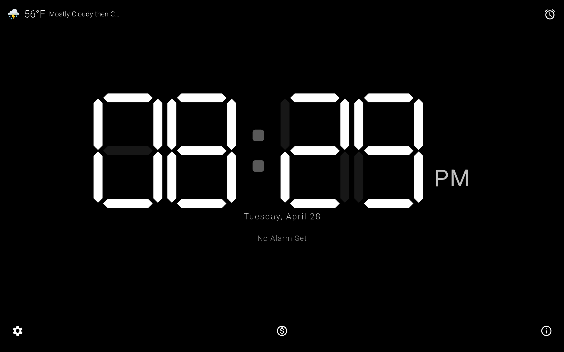Tablet Main Screen
